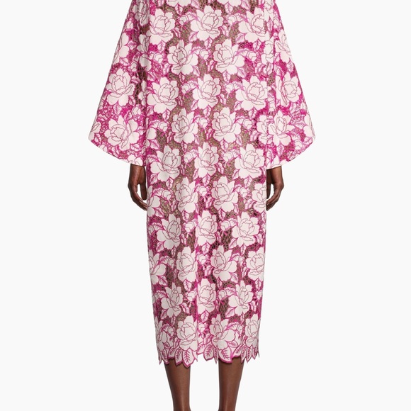 La Vie Style house floral lace caftan dress - Picture 2 of 6